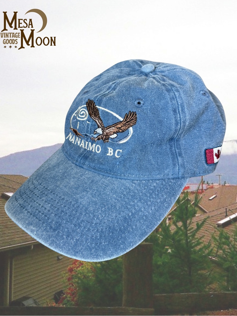 Vintage Nanaimo BC Blue Denim Baseball Cap